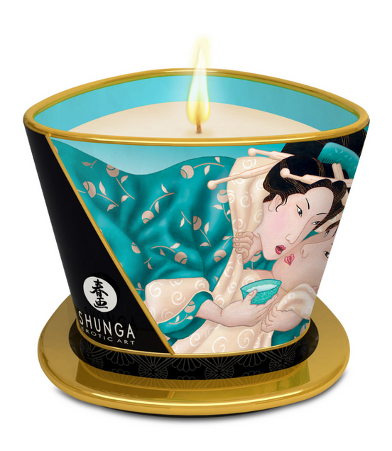 Shunga Massagekerze Island Blossom 170 ml | Seidig-weiche Haut