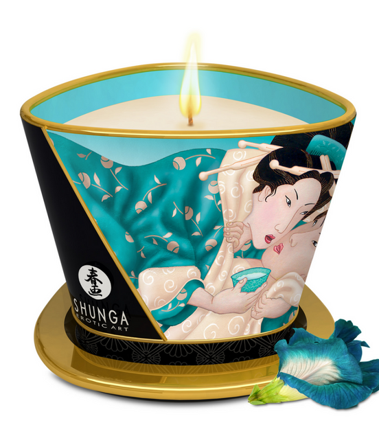 Shunga Massagekerze Island Blossom 170 ml | Seidig-weiche Haut