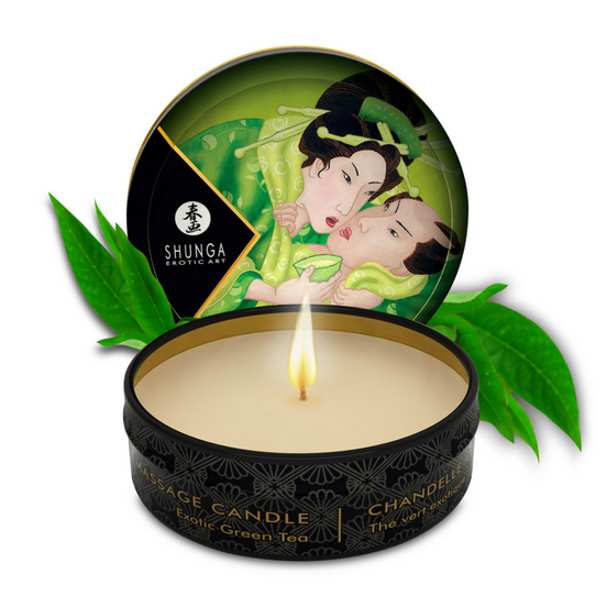Shunga Mini Massagekaars Exotische Groene Thee 30 ml