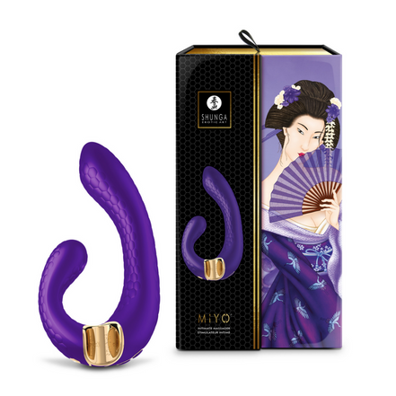 Shunga MIYO™ G-Punkt-Vibrator mit doppelter Stimulation | Lila