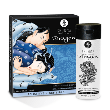 Shunga Dragon Sensitive Cream 60 ml | Intimacy booster for couples