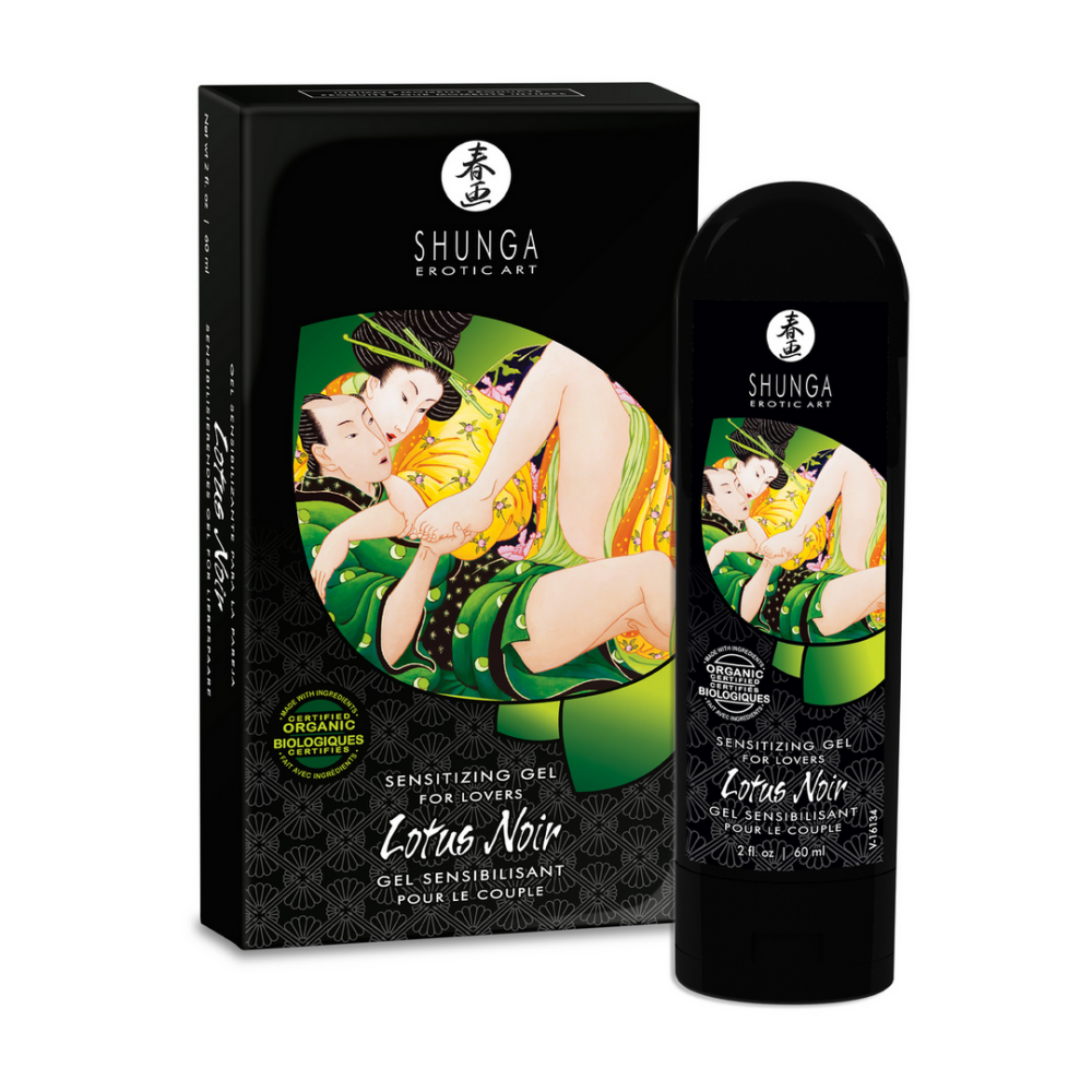 Shunga Lotus Noir sensibiliserende gel 60 ml | Waterbasis & natuurlijk