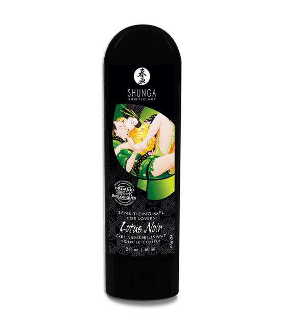 Shunga Lotus Noir Sensitizing Gel 60 ml | Wasserbasiert &amp; natürlich