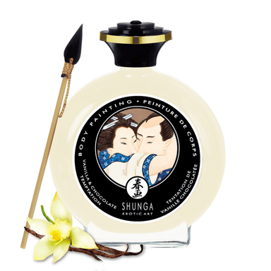 Shunga Body Paint Vanille &amp; Schokolade | Essbare Körperfarbe 100 ml