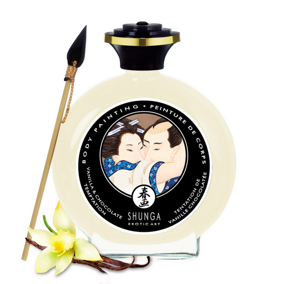 Shunga Bodypaint Vanille & Chocolade | Eetbare Lichaamsverf 100 ml