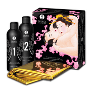 Body to Body Massage - Aardbei Sprankelende Wijn - 2 Stuks van 7,6 fl / 225 ml