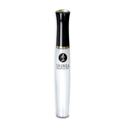 Shunga Divine Oral Lipgloss aardbei sprankelende wijn 10 ml in witte slanke tube met zwarte dop, rechtopstaand productshot