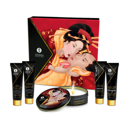 Shunga Geisha's Secret Kit Erdbeere | Luxuriöses Verwöhnset in Reisegröße