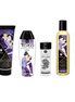 Shunga Carnal Pleasures, luxe setoverzicht met meerdere producten, paars zwart verpakking