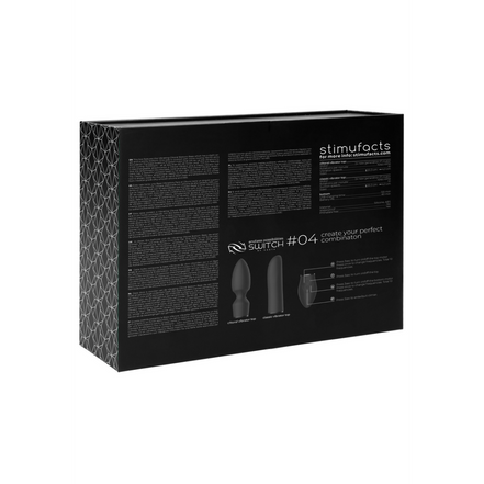 Switch by Shots Black Vibrator with 2 Attachments Power &amp; Style