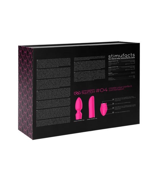 Switch by Shots Pink Vibrator with 2 attachments Elegant &amp; Powerful