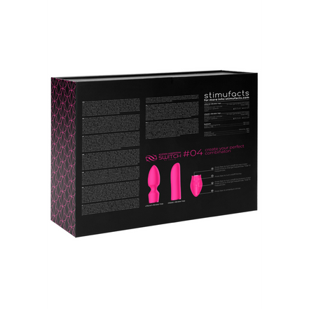 Switch by Shots Pink Vibrator with 2 attachments Elegant &amp; Powerful
