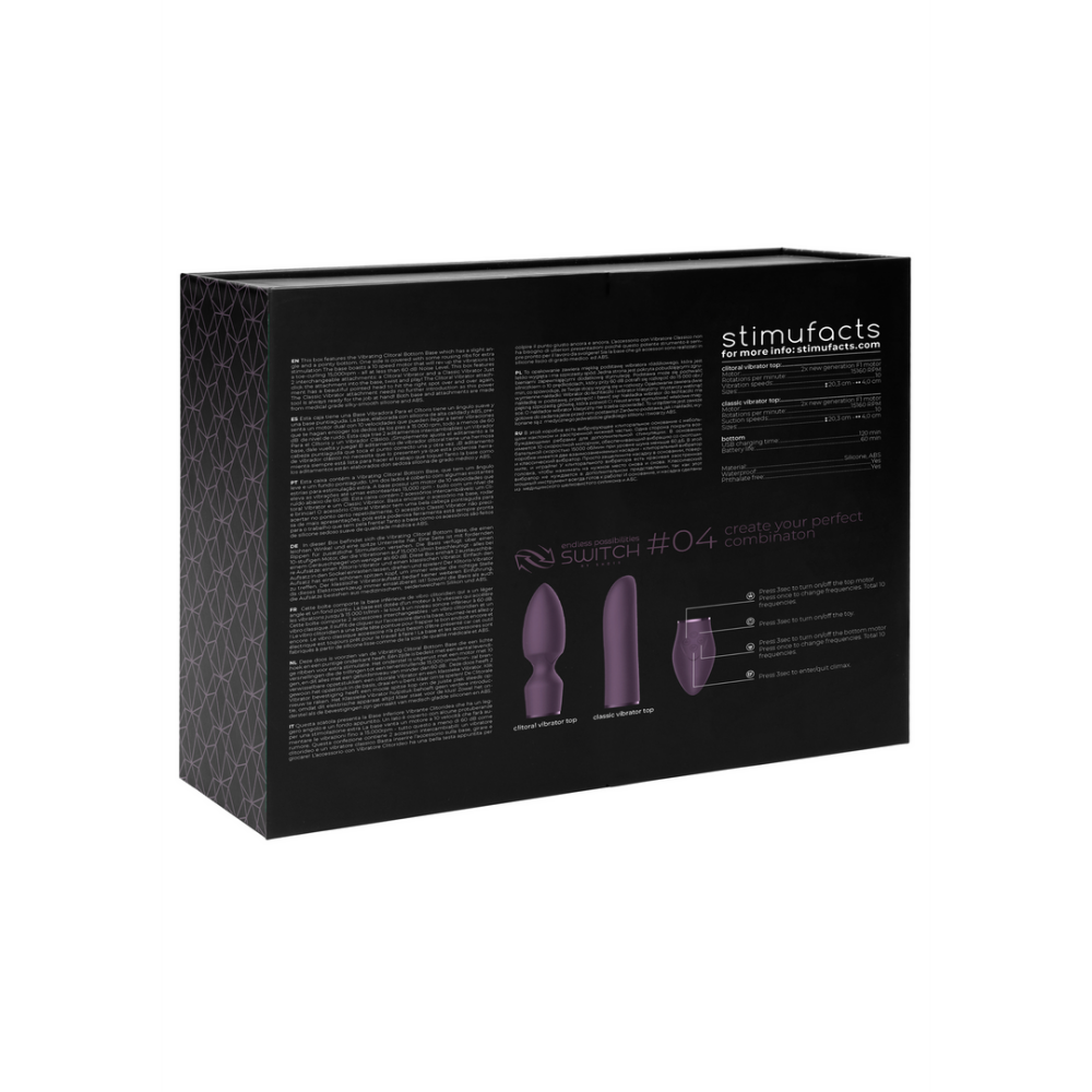 Switch by Shots Vibrator with interchangeable attachments Clit & Classic
