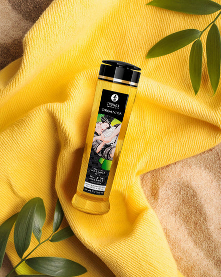 Shunga Organica Massageolie Natuur 240 ml | Voedende huidverzorging