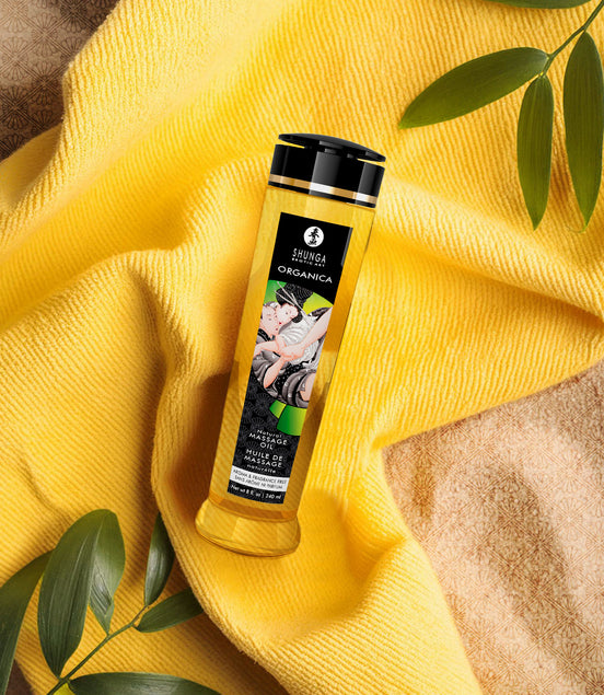 Shunga Organica Massageöl Natural 240 ml | Pflegende Hautpflege