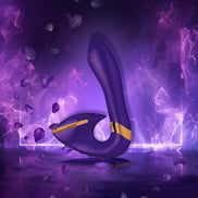 paarse kleuren en flitsen met daartussen de top line van Shunga de Soyo