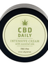 Earthly Body CBD Intensive Cream 48 gr in zwarte pot met licht beige label, close up rechtopstaand productbeeld
