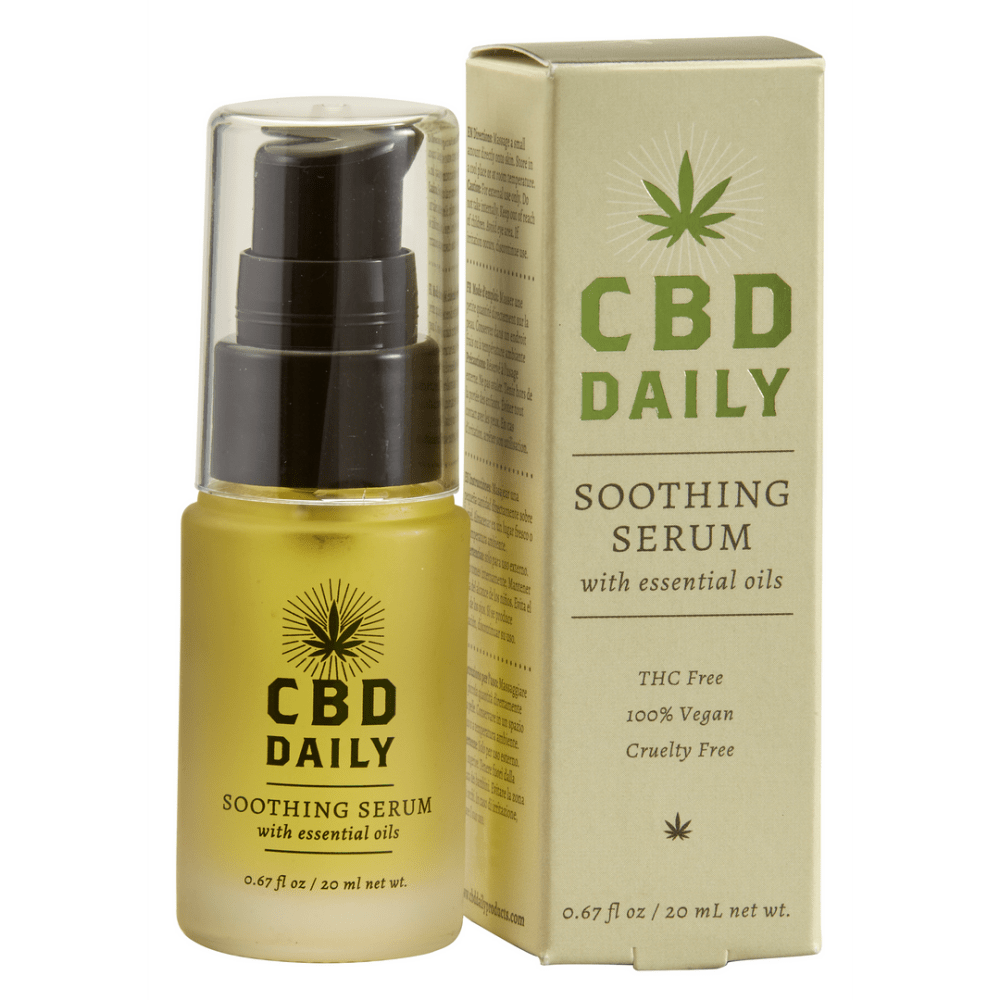 Earthly Body verzachtend serum, duo weergave van flacon en verpakking, 20 ml