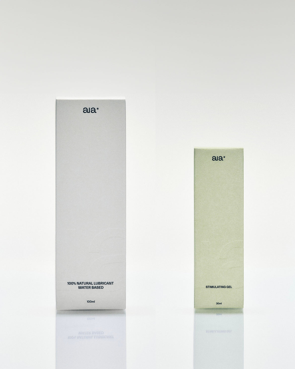 Aia glijmiddel en stimulerende gel in stijlvolle duo-verpakking voor comfort en extra sensatie