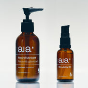 Aia natuurlijk glijmiddel 100 ml en stimulerende gel 30 ml samen als luxe intiem wellness duo