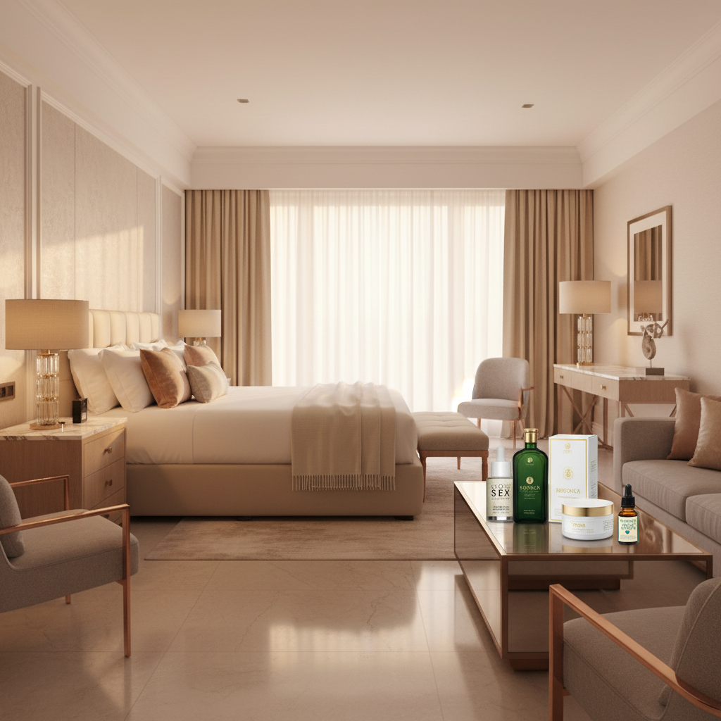 de artikelen moeten passen bij de sfeer en de kamer moet meer luxstrallen