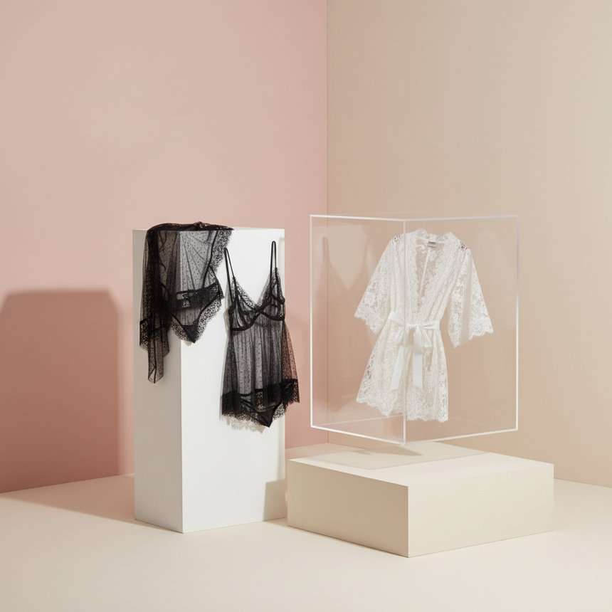 gebruikt 2 artikelen van hetzelfde collectie in een strak moderne seting