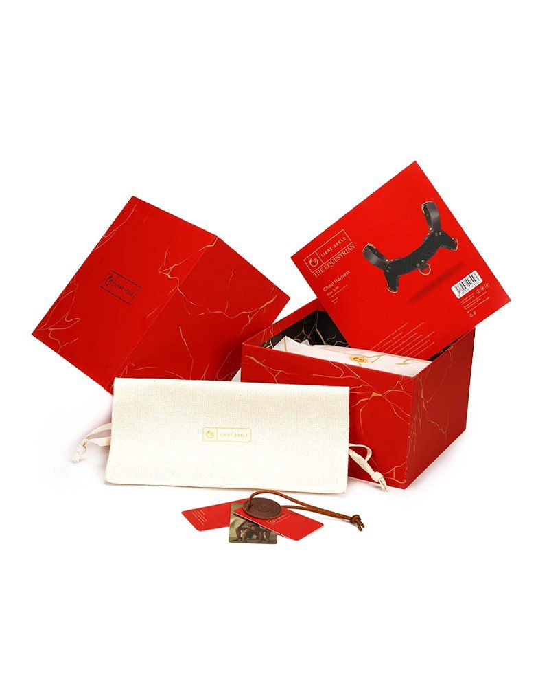 Rode Liebe Seele-doos met productkaart en licht etui
