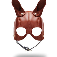 Liebe Seele Equestrian leren masker met twee oren en ronde oogopeningen