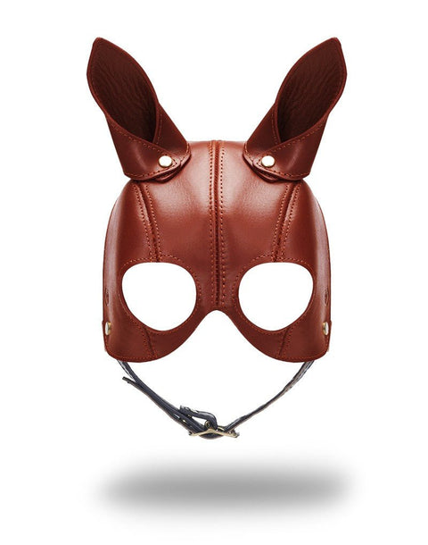 Liebe Seele Equestrian leren masker met twee oren en ronde oogopeningen