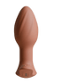 Terracotta Odes Euphora buttplug frontaal met druppelvormige top, smalle hals en brede voet.
