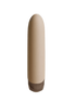 Beige Odes Intima mini bullet vibrator frontaal zwevend met gladde body en donker afgerond uiteinde.