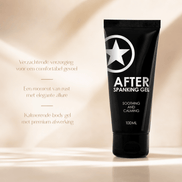 Ouch! After Spanking Gel 100 ml in zwarte tube met witte sterprint en tekst Verzachtende verzorging