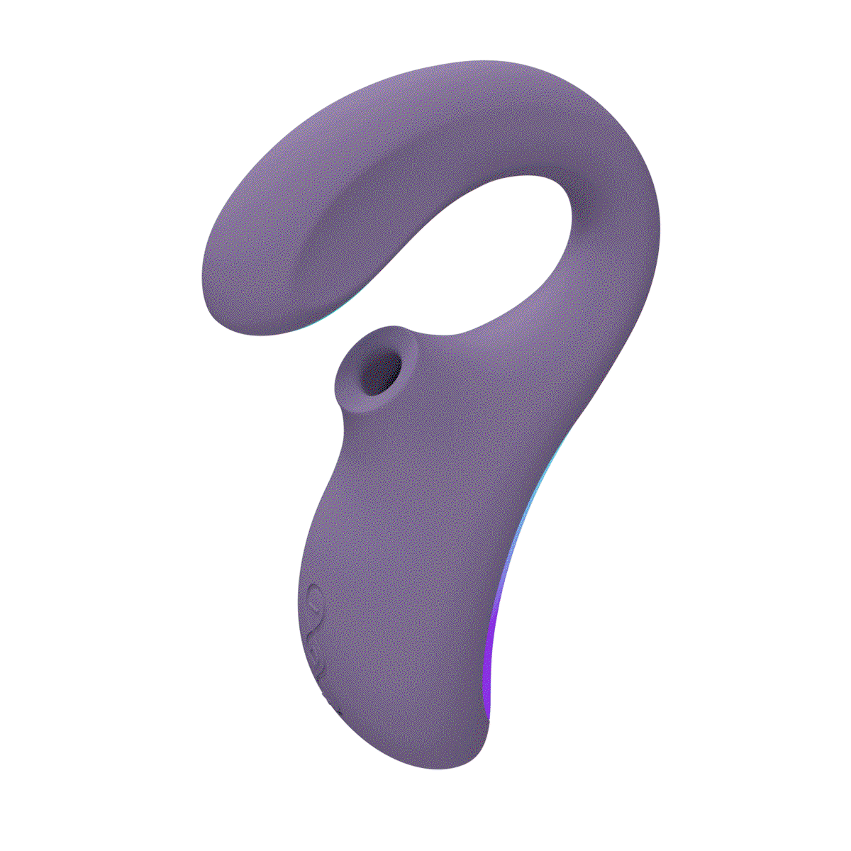 Schuin aanzicht van ENIGMA Cyber Purple met opening aan de binnenzijde