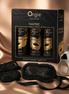 Touch-Me Box Connection & Seduction: Orgie Tantric massageolie set, Odes Surrender ring, zwart kanten masker en polsboeien